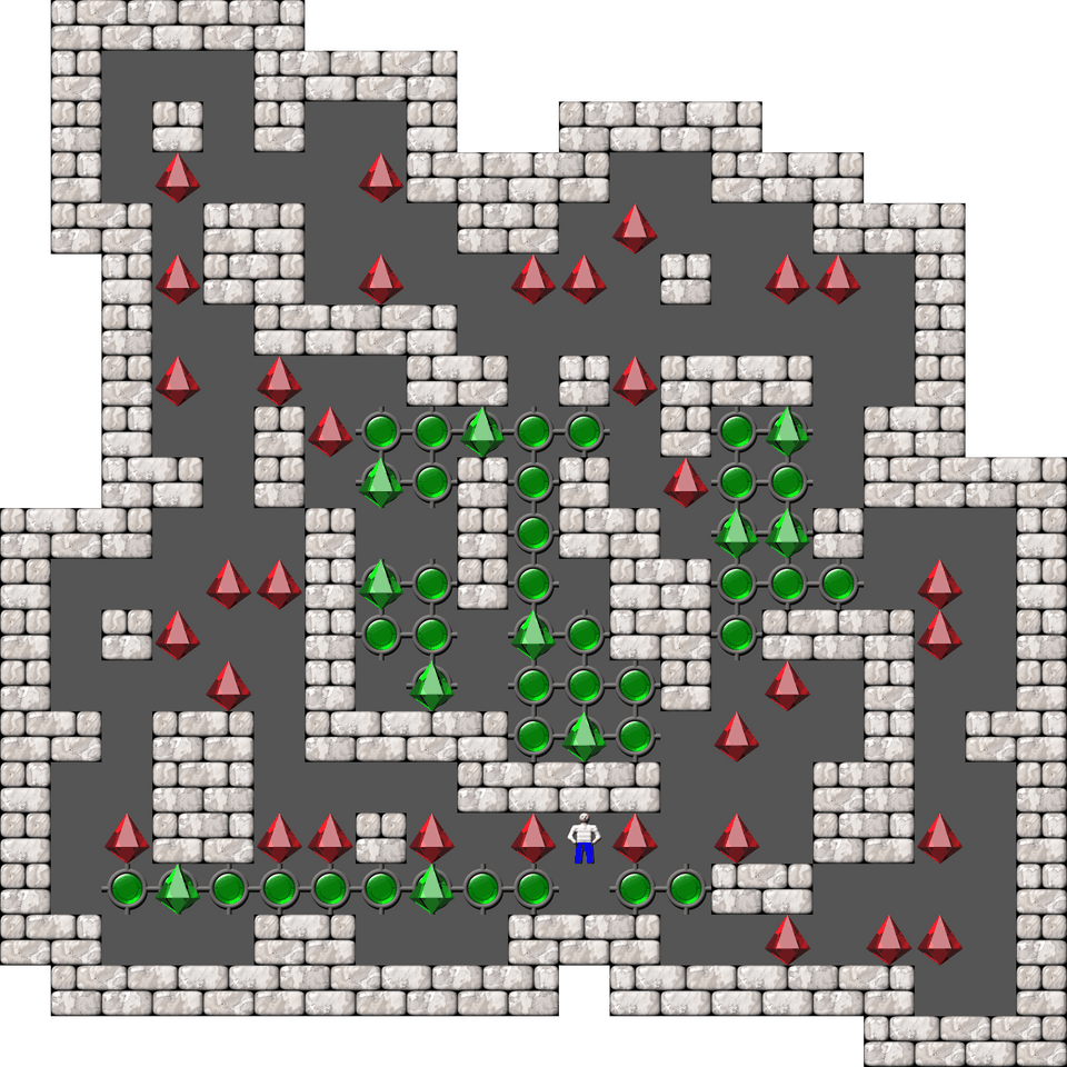 Sokoban Mass Remodel level 322